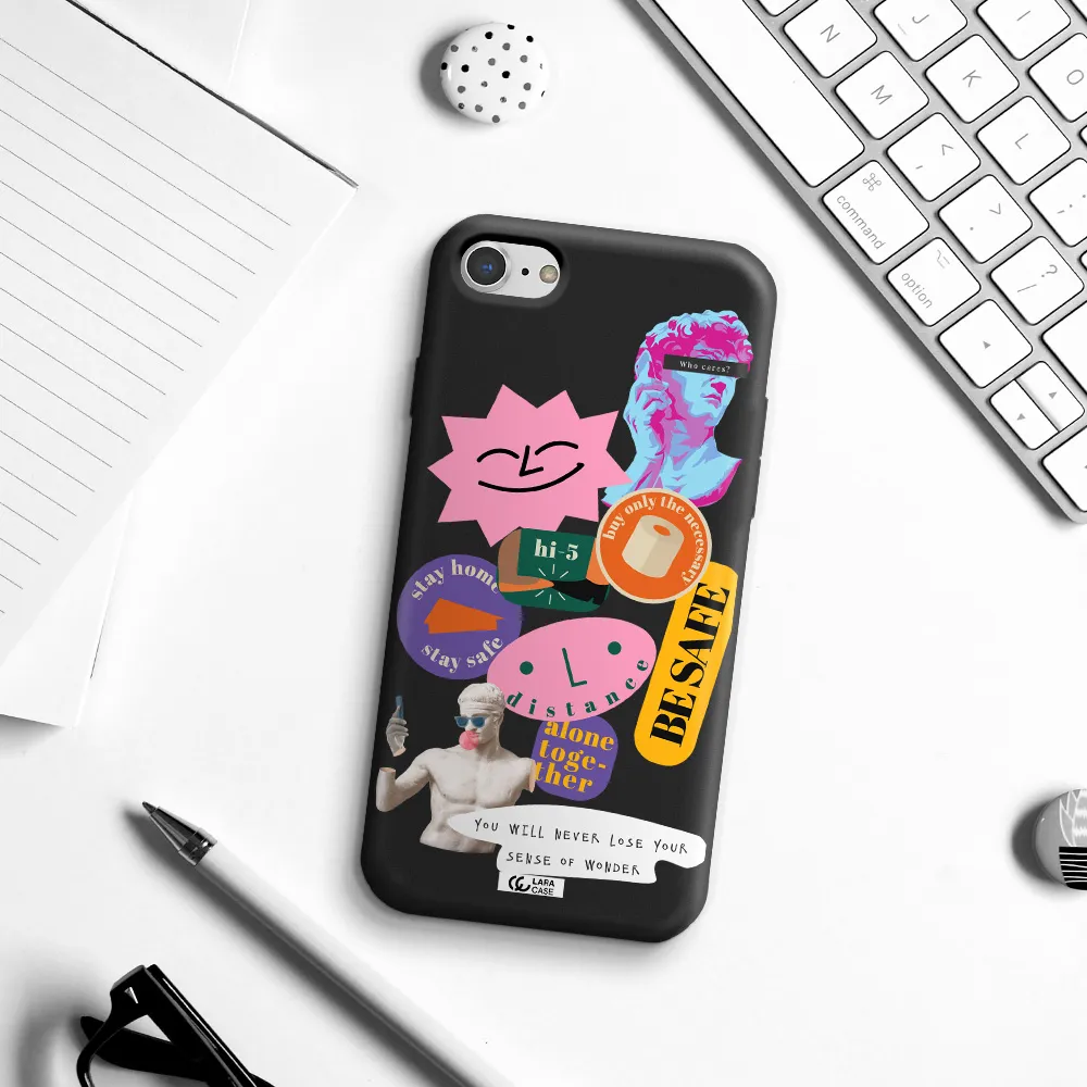 Be Safe Apple iPhone 8 Silicone black Case