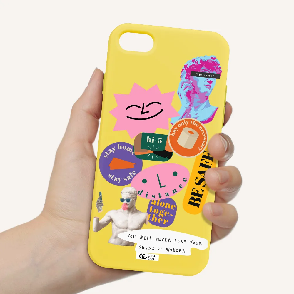 Be Safe Apple iPhone 8 Silicone canary yellow Case