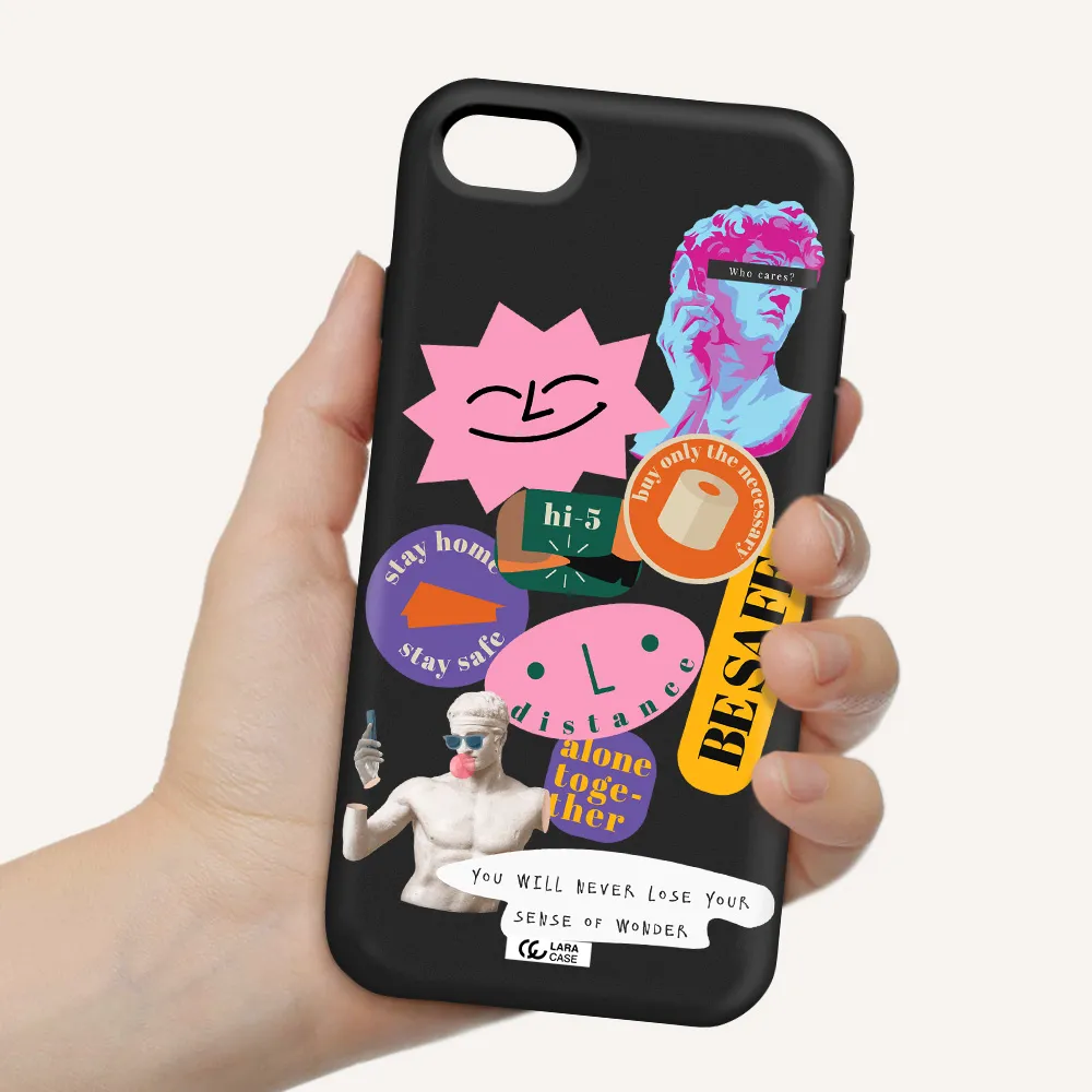 Be Safe Apple iPhone se 2020 Silicone black Case