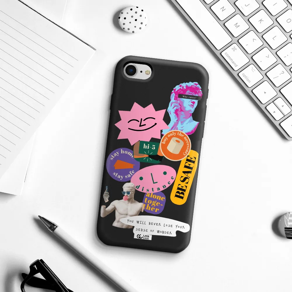 Be Safe Apple iPhone se 2020 Silicone black Case