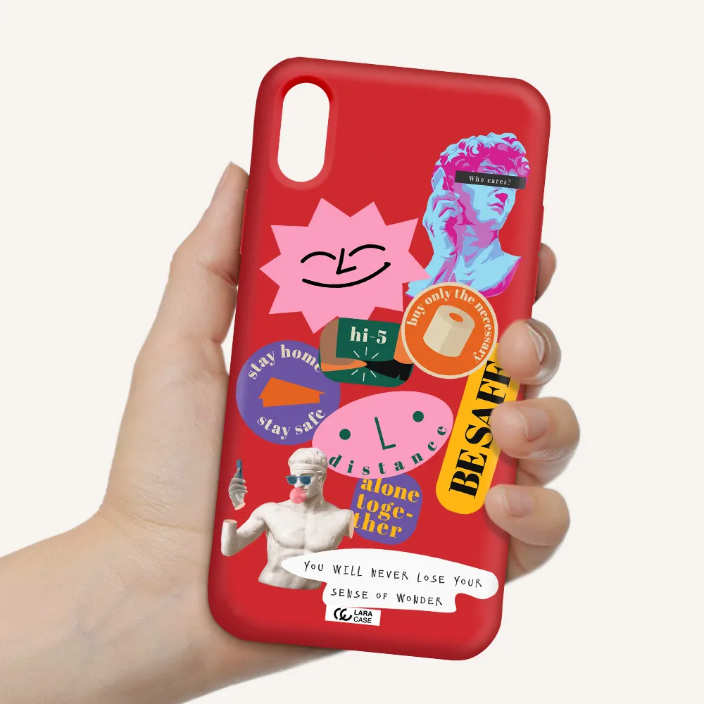 Be Safe Apple iPhone X Silicone Imperial Red Case