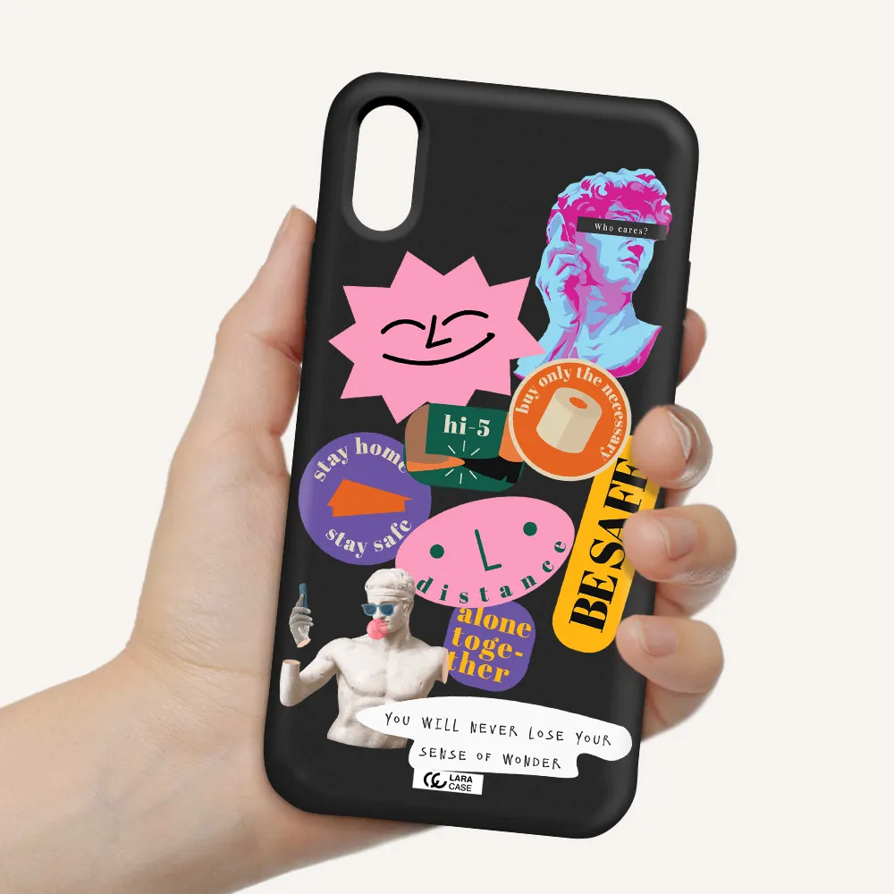 Be Safe Apple iPhone XS Silicone black Case