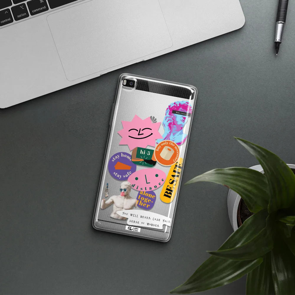 Be Safe Huawei P8 Clear TPU Case