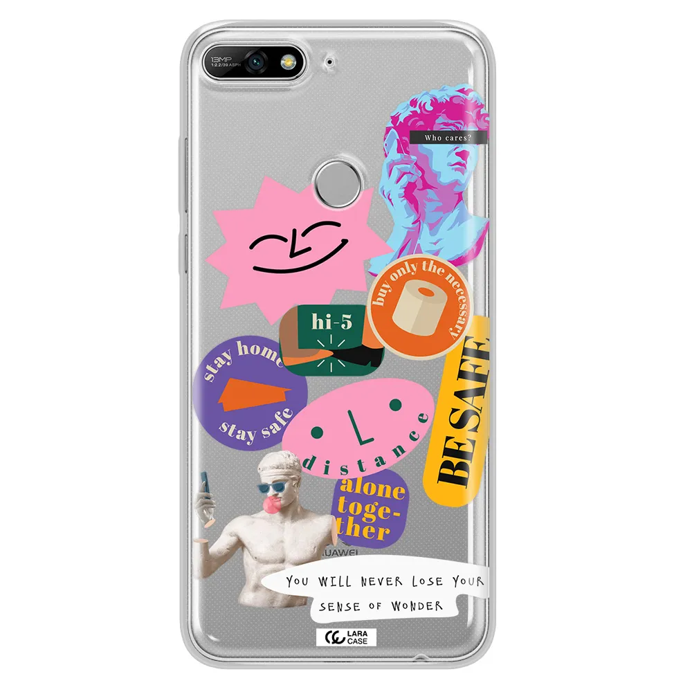 Be Safe Huawei Y7 2018 Clear TPU Case