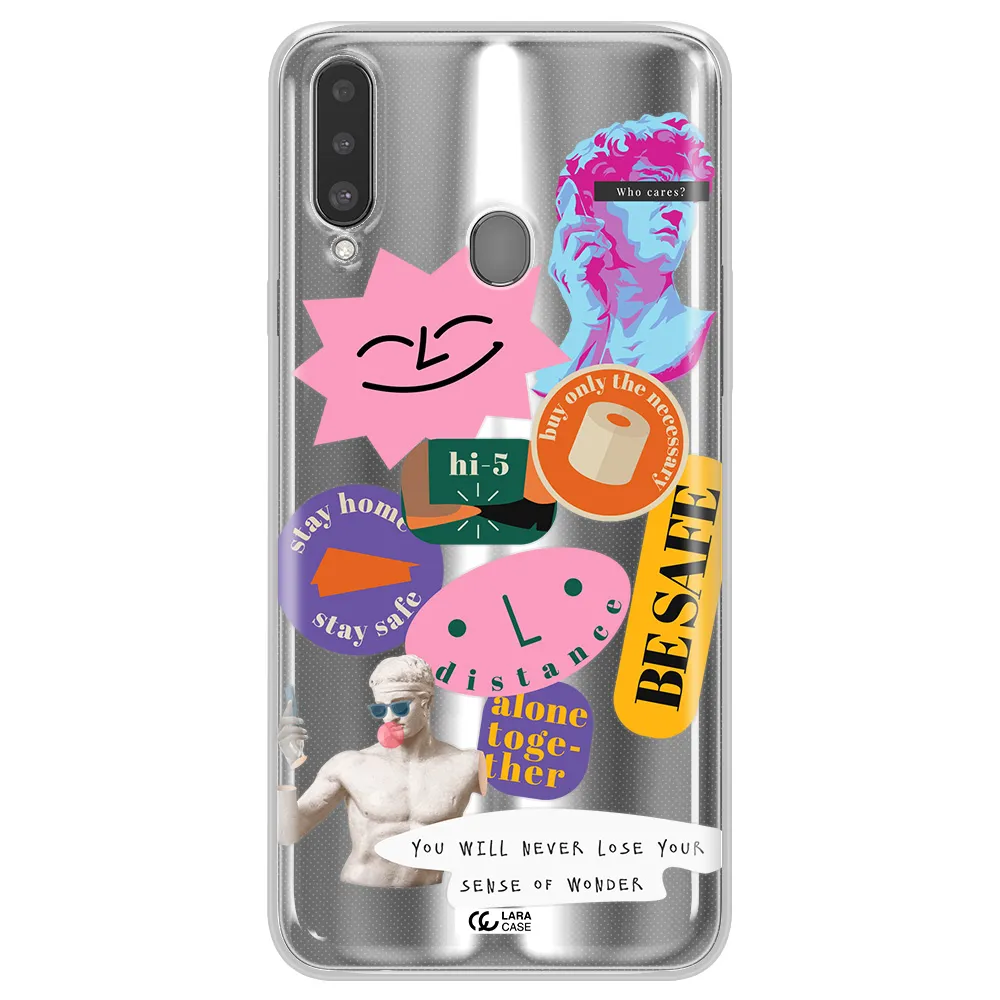 Be Safe Samsung A20S Clear TPU Case