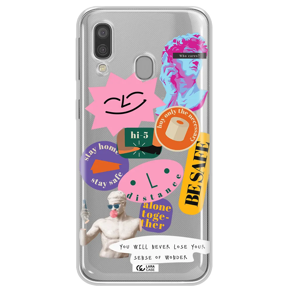 Be Safe Samsung A40 Clear TPU Case