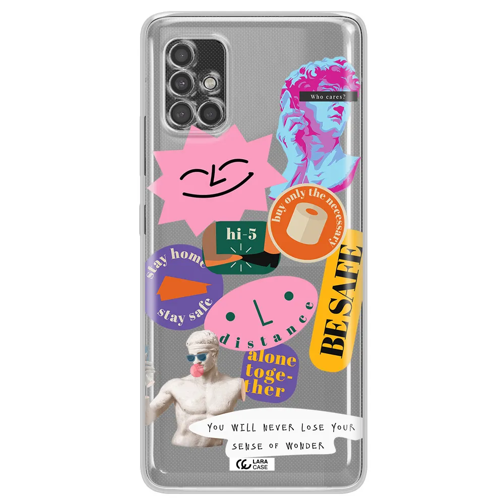 Be Safe Samsung A40S Clear Tpu Case