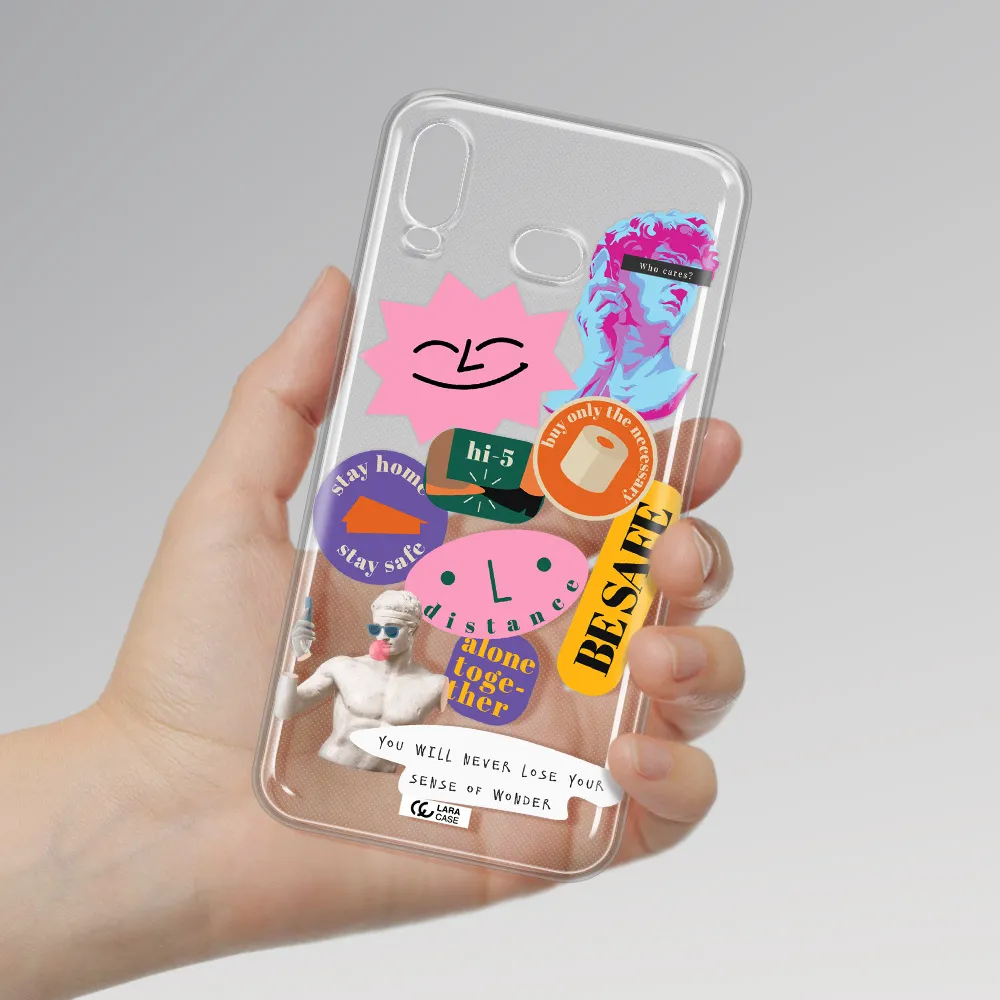 Be Safe Samsung A6S Clear TPU Case