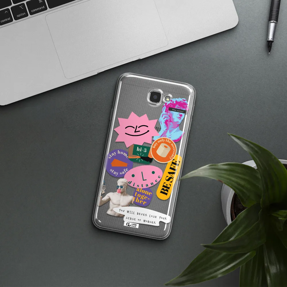 Be Safe Samsung J7 Prim Clear TPU Case