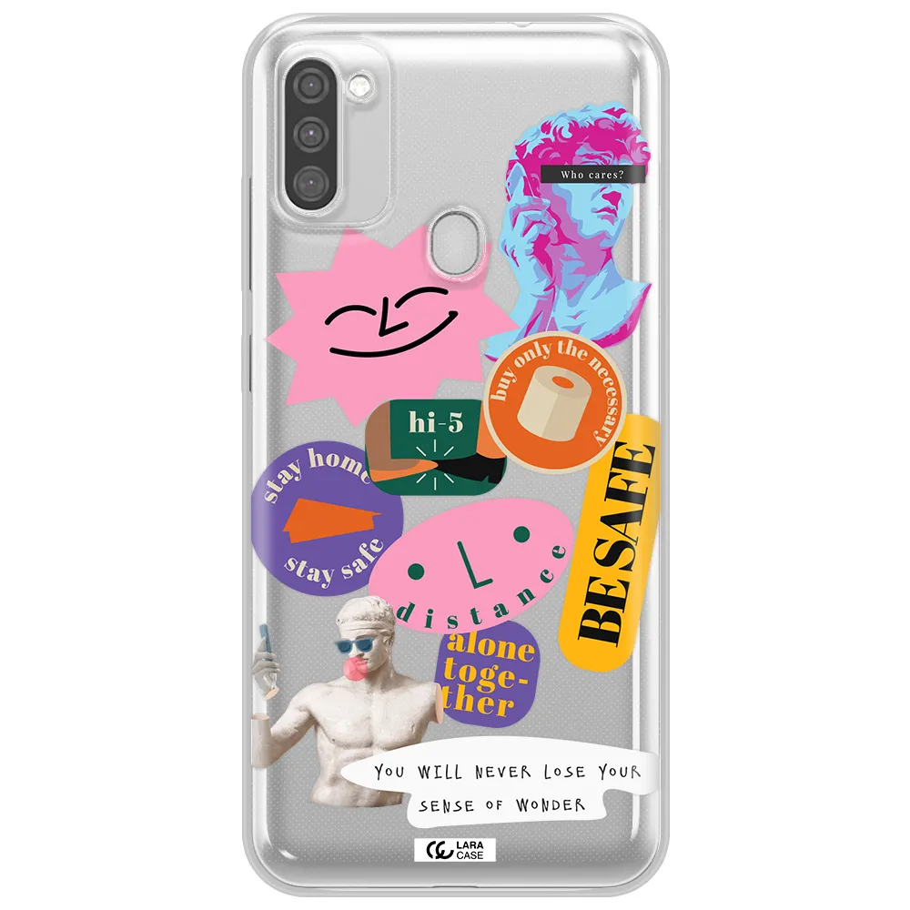 Be Safe Samsung M11 Clear TPU Case