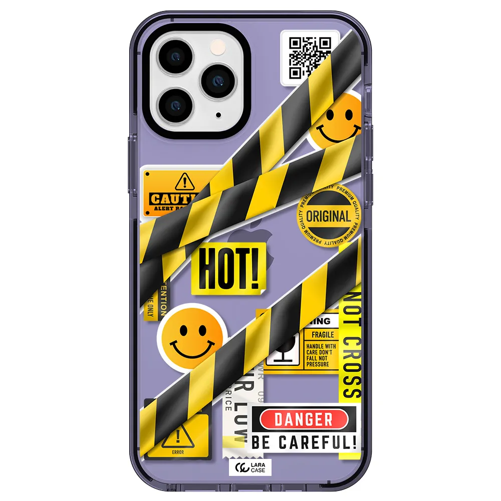 Be Careful Apple iPhone 11 pro max impact Lilac Case