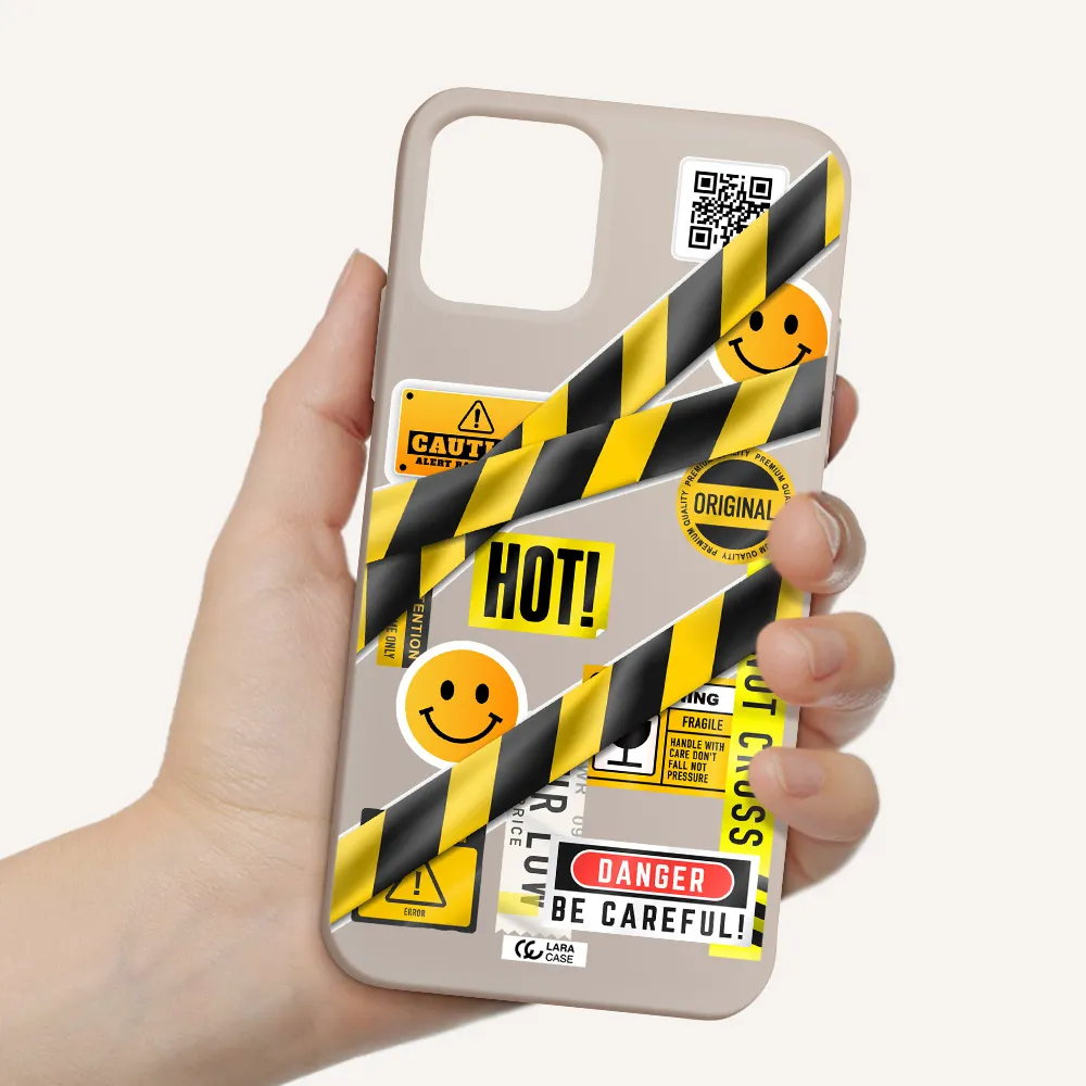 Be Careful Apple iPhone 11 pro max Silicone Stone Case