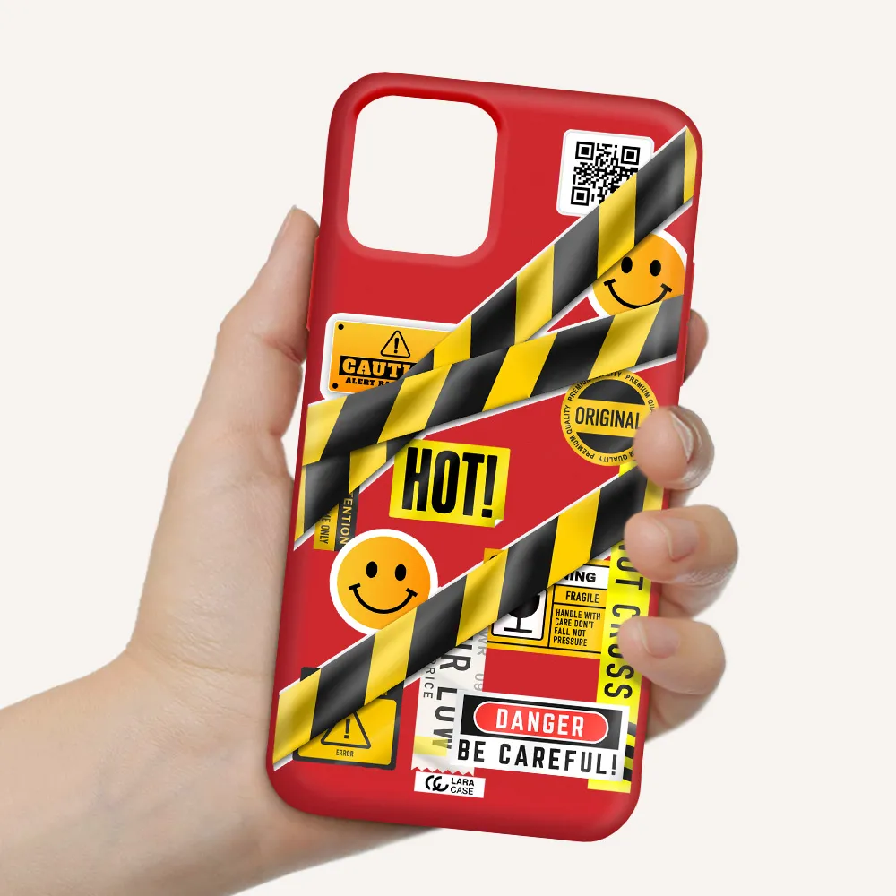 Be Careful Apple iPhone 11 pro Silicone Imperial Red Case