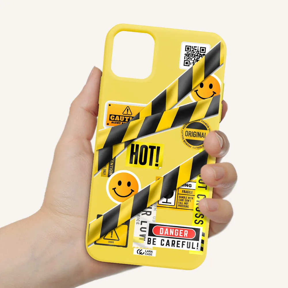 Be Careful Apple iPhone 11 Silicone canary yellow Case