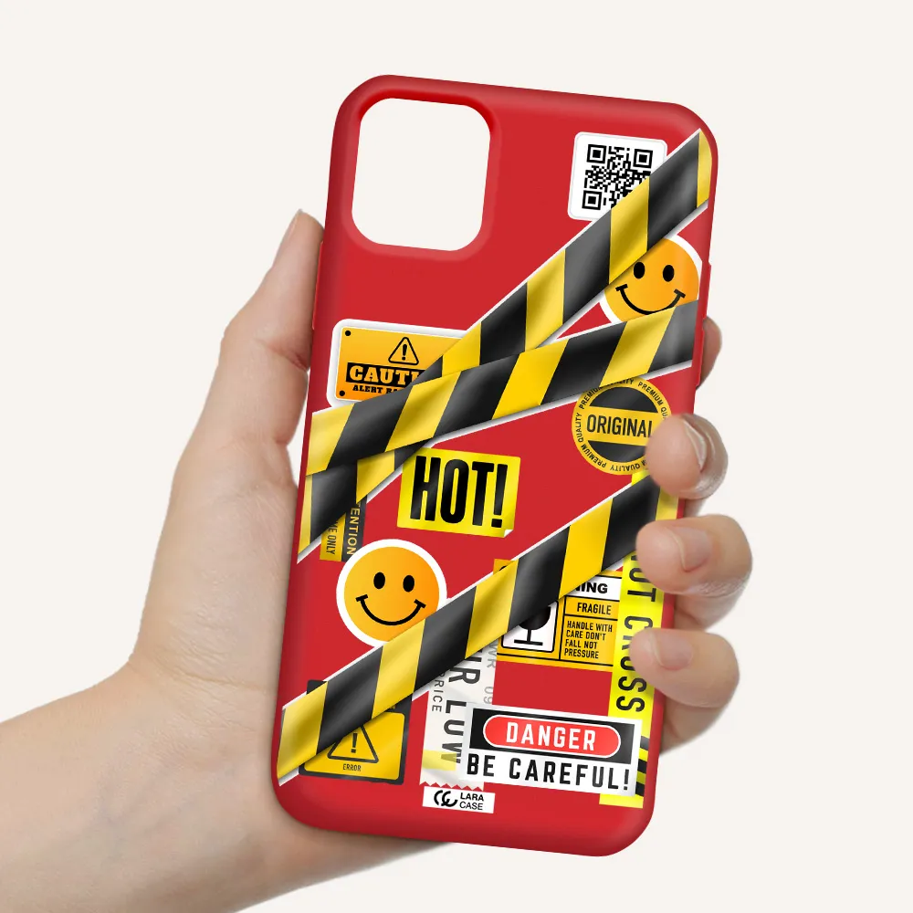 Be Careful Apple iPhone 11 Silicone Imperial Red Case