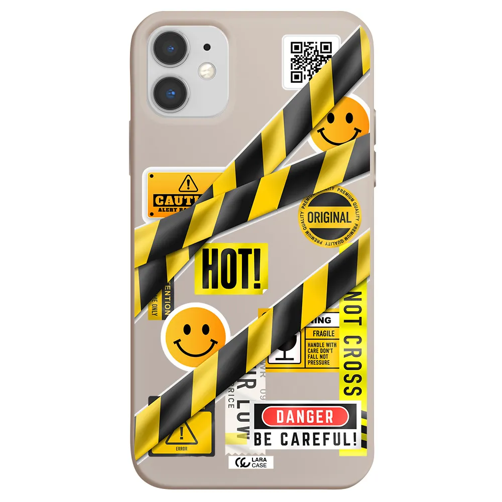 Be Careful Apple iPhone 11 Silicone Stone Case