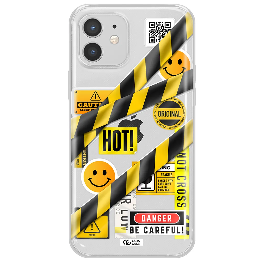 Be Careful Apple iPhone 12 Clear TPU Case