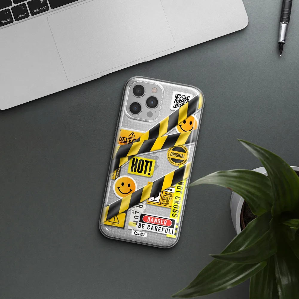 Be Careful Apple iPhone 12 pro Clear TPU Case