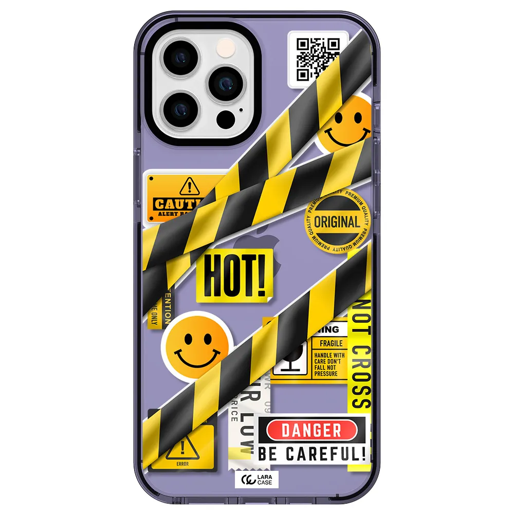 Be Careful Apple iPhone 12 pro max impact Lilac Case