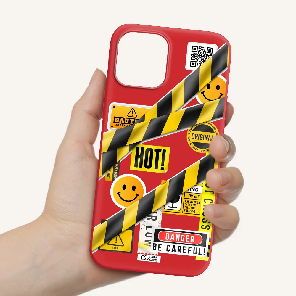 Be Careful Apple iPhone 12 pro max Silicone Imperial Red Case