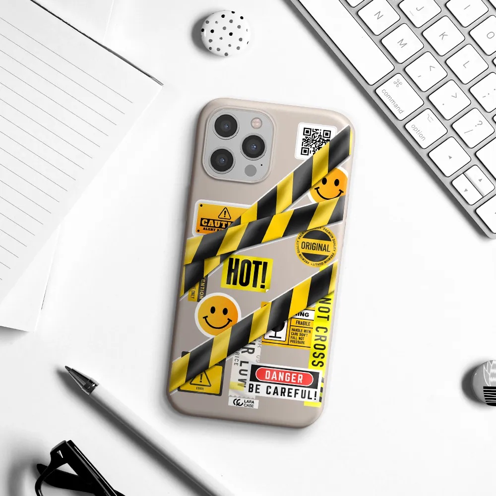 Be Careful Apple iPhone 12 pro max Silicone Stone Case