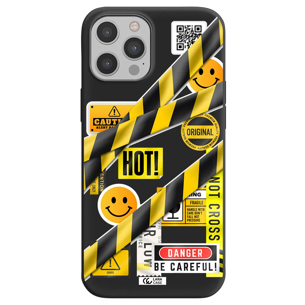 Be Careful Apple iPhone 12 pro Silicone black Case