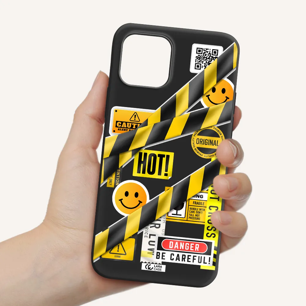 Be Careful Apple iPhone 12 Silicone black Case