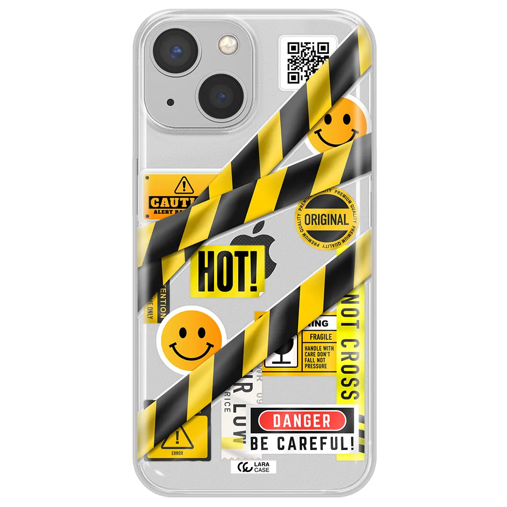 Be Careful Apple iPhone 13 Clear TPU Case