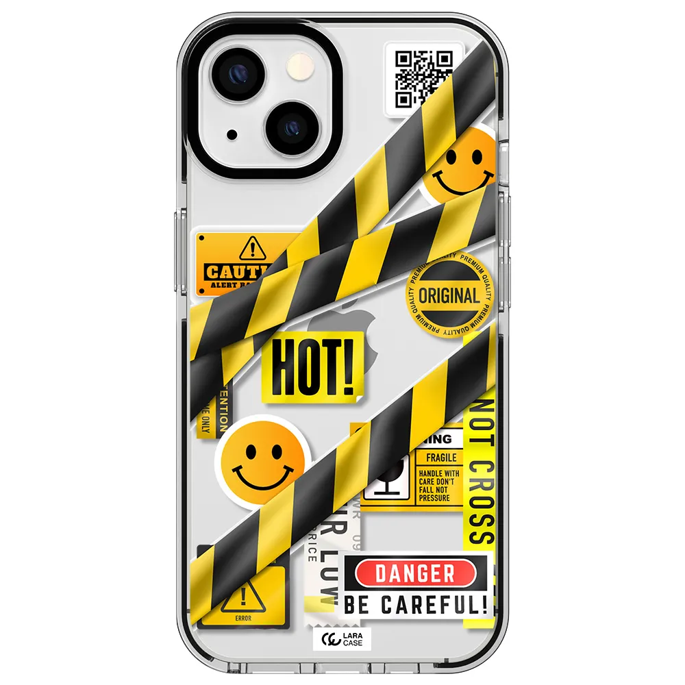 Be Careful Apple iPhone 13 impact black border Case