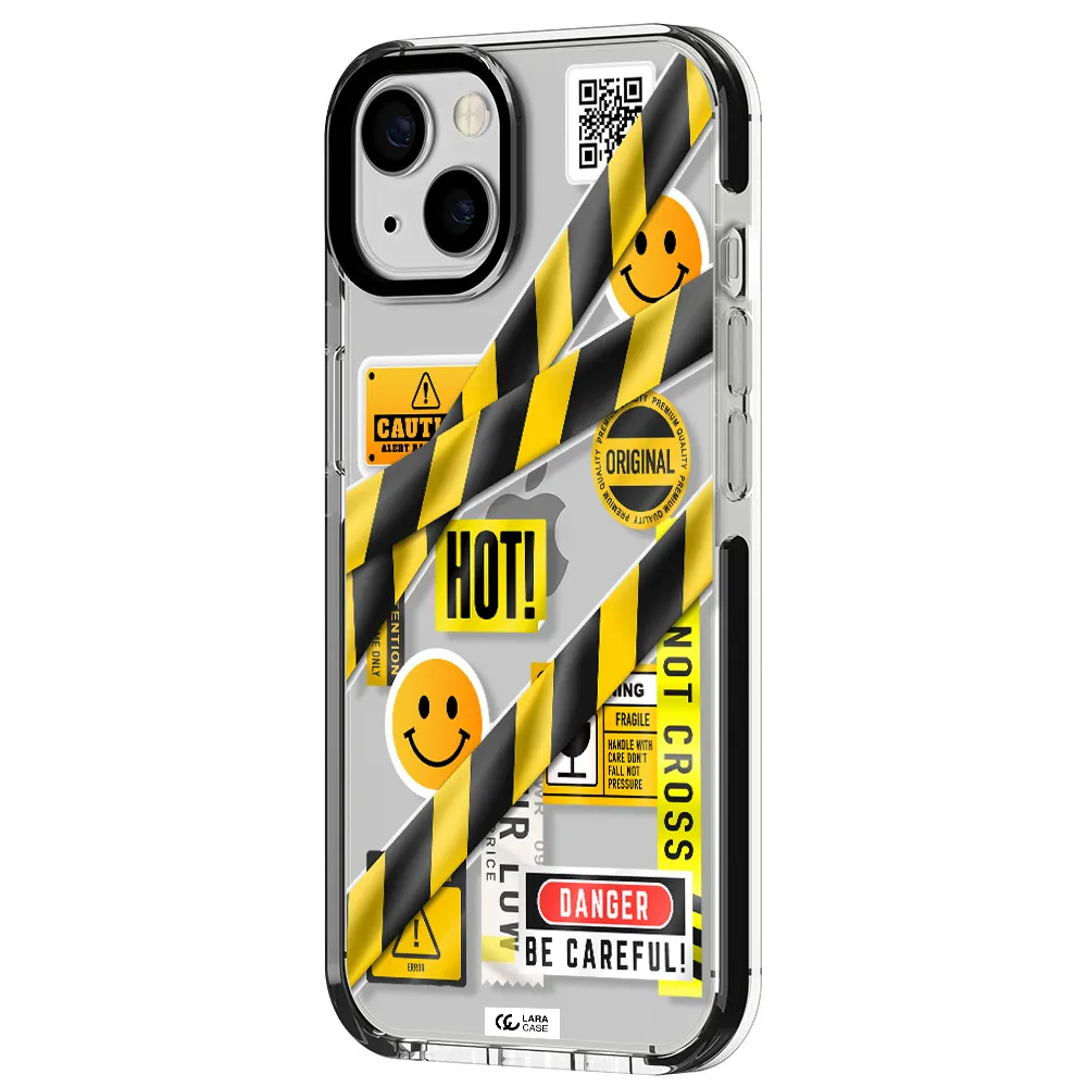 Be Careful Apple iPhone 13 impact black border Case