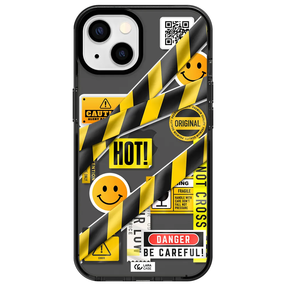 Be Careful Apple iPhone 13 impact Smoke Black Case