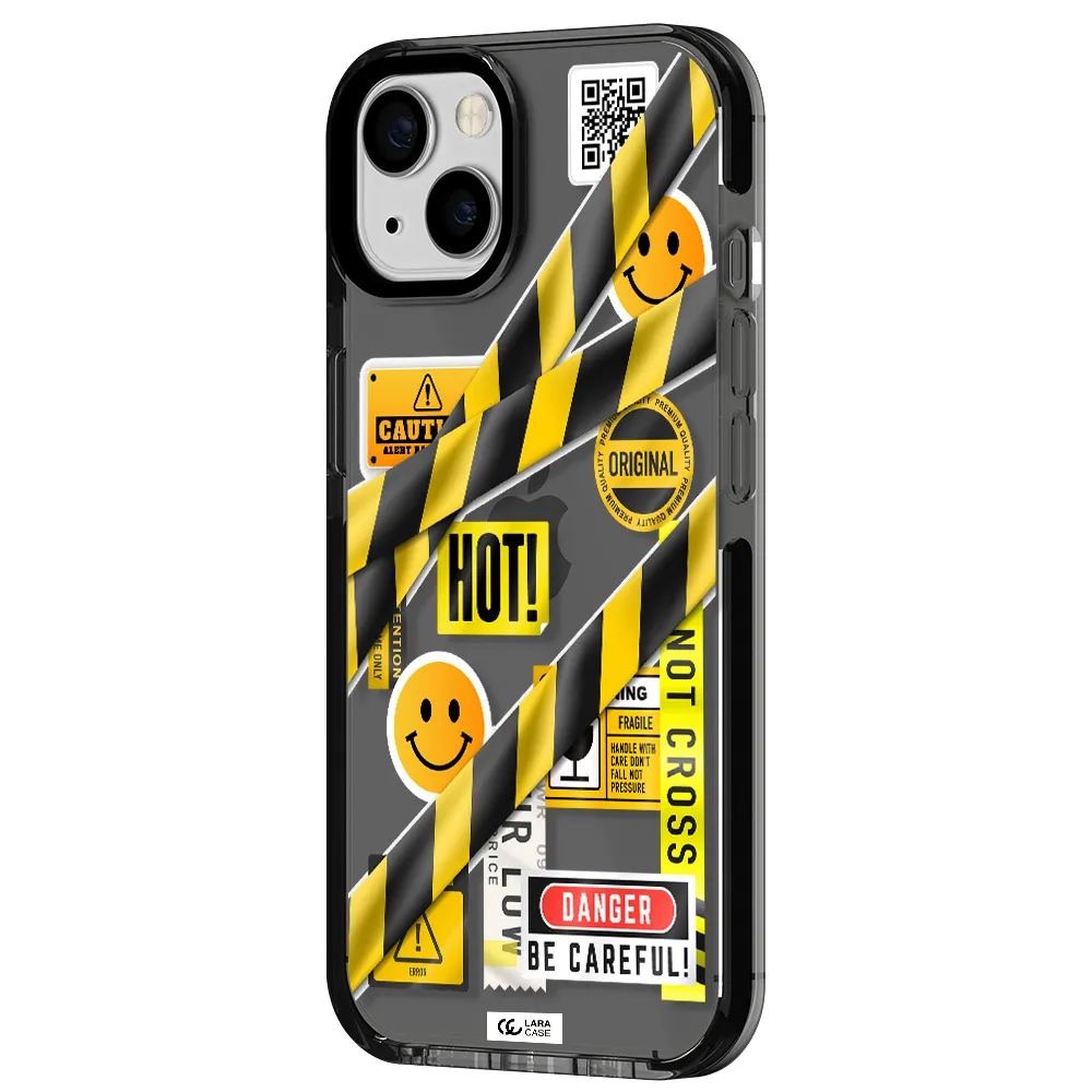 Be Careful Apple iPhone 13 impact Smoke Black Case