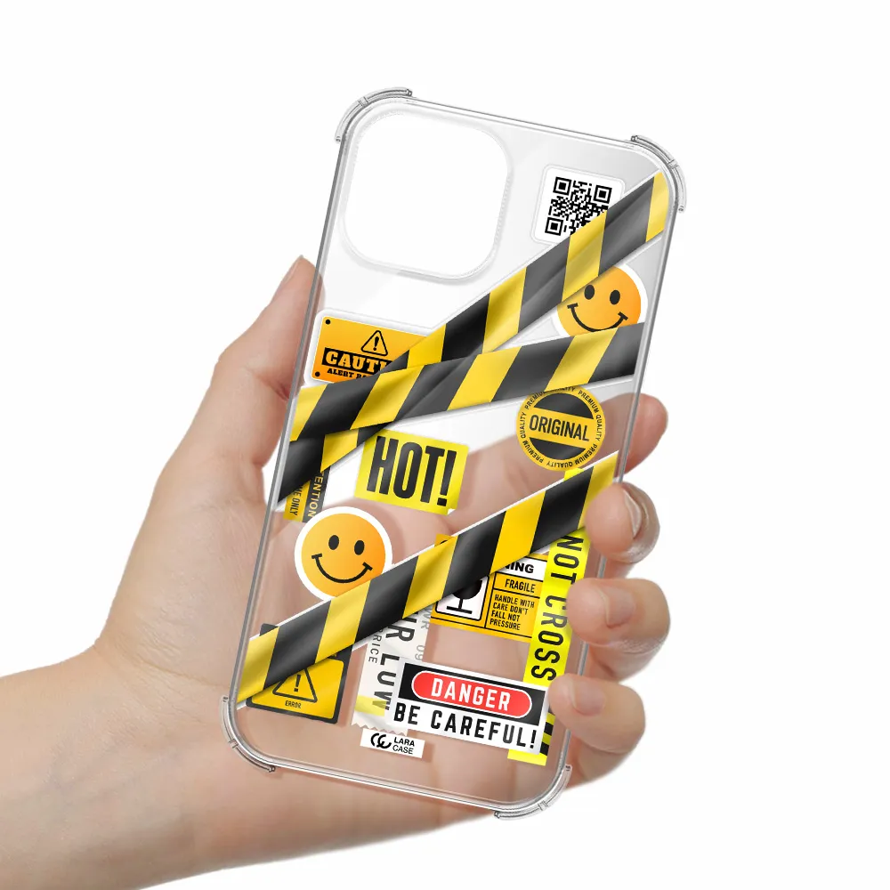 Be Careful Apple iPhone 13 mini Clear PC Case