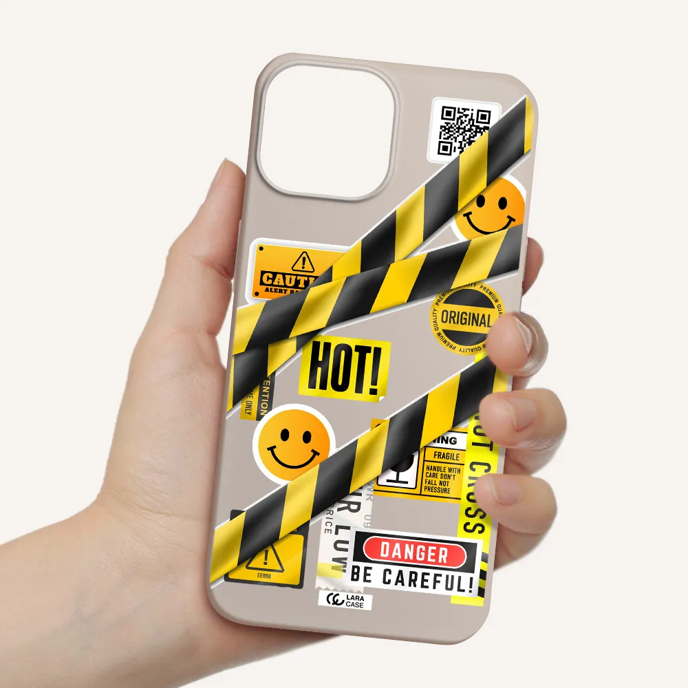 Be Careful Apple iPhone 13 mini Silicone Stone Case