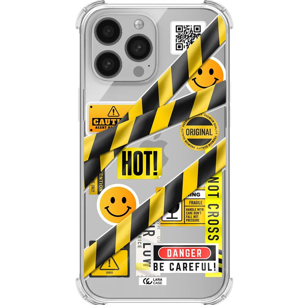 Be Careful Apple iPhone 13 Pro Clear PC Case