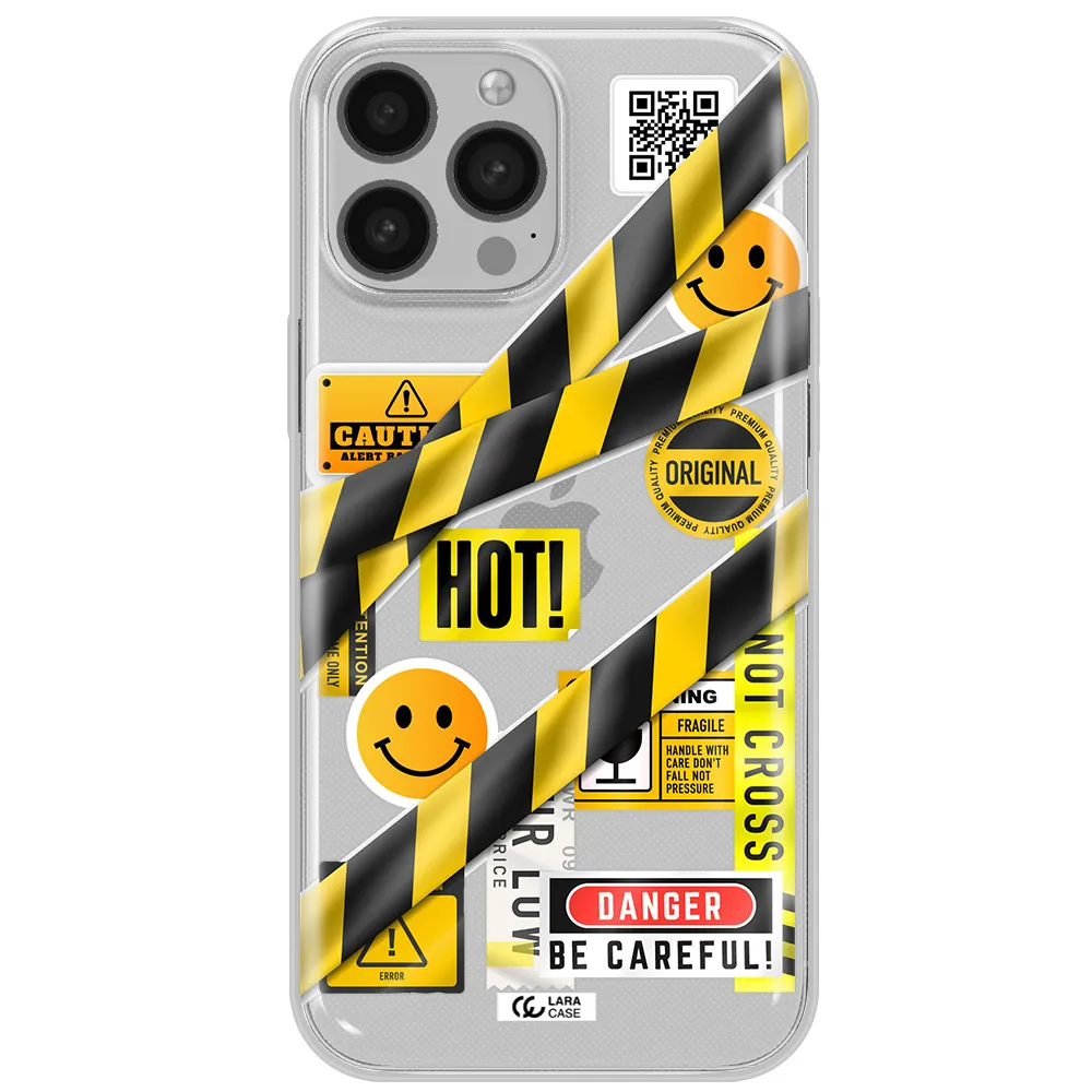 Be Careful Apple iPhone 13 Pro Max Clear TPU Case