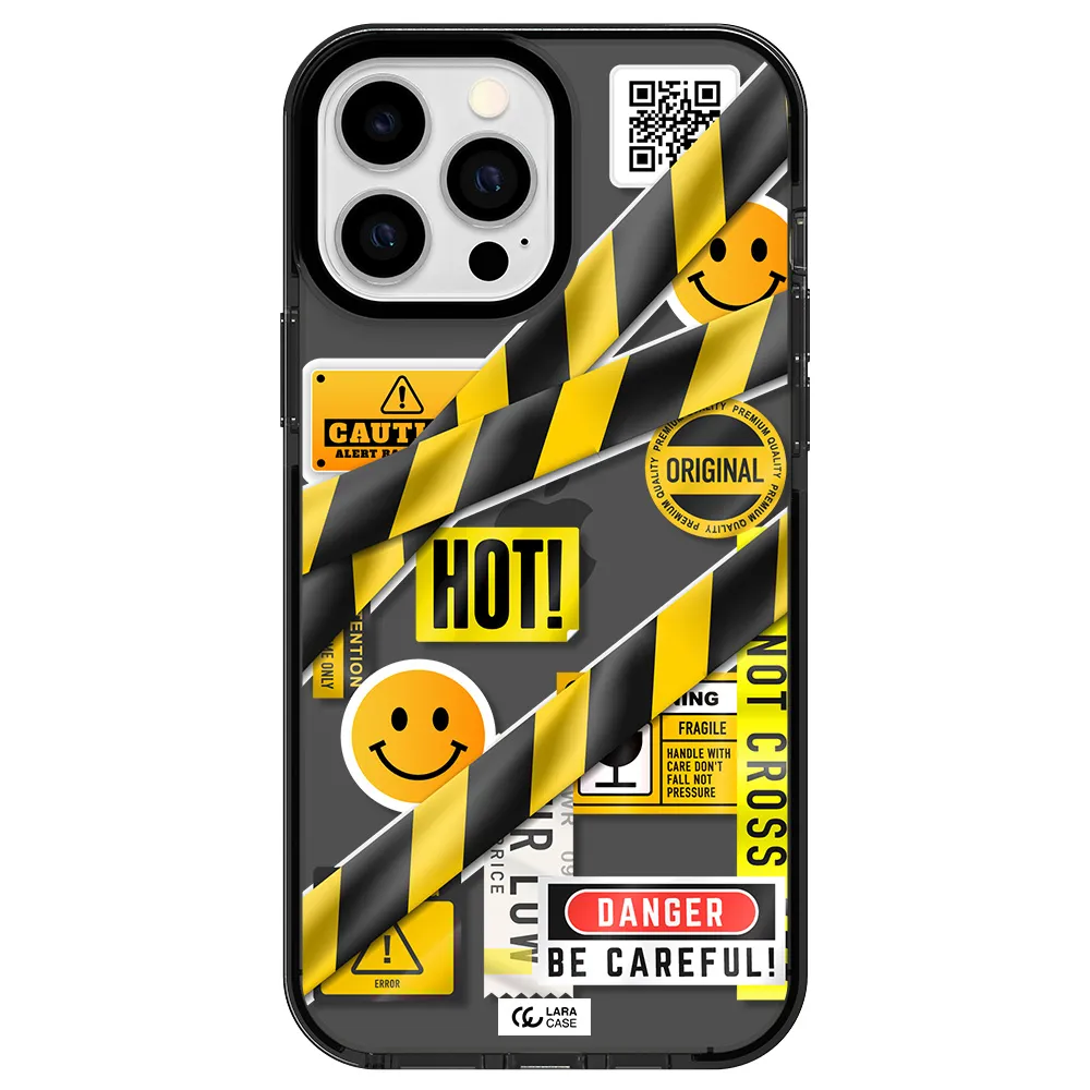 Be Careful Apple iPhone 13 Pro Max impact Smoke Black Case