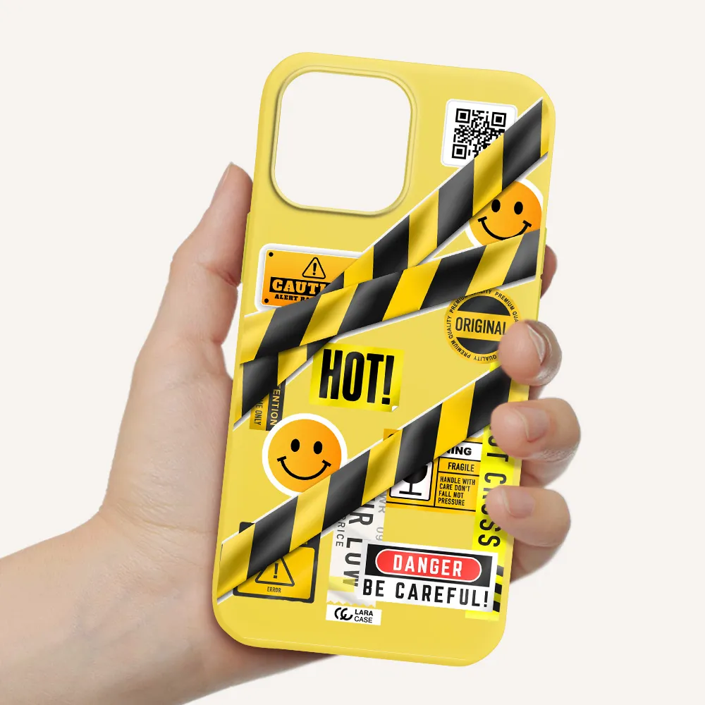 Be Careful Apple iPhone 13 Pro Max Silicone canary yellow Case