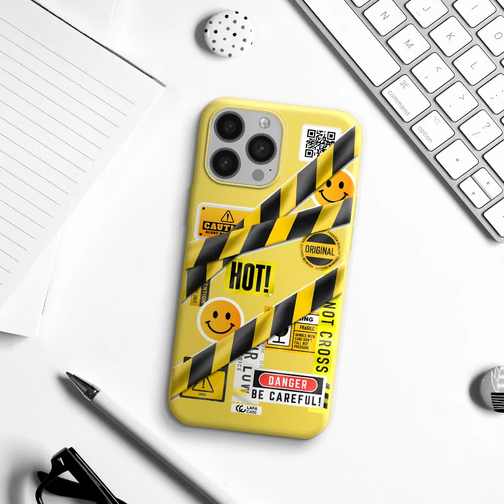 Be Careful Apple iPhone 13 Pro Max Silicone canary yellow Case