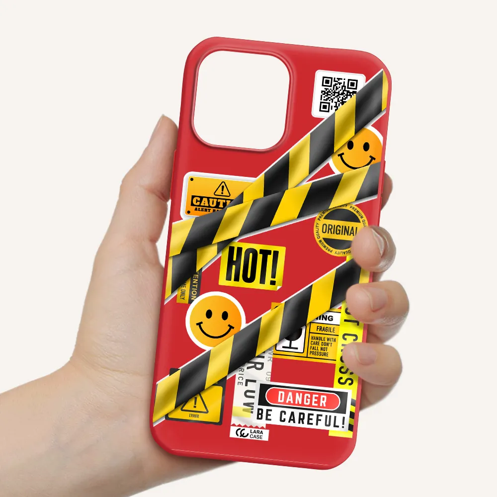 Be Careful Apple iPhone 13 Pro Silicone Imperial Red Case