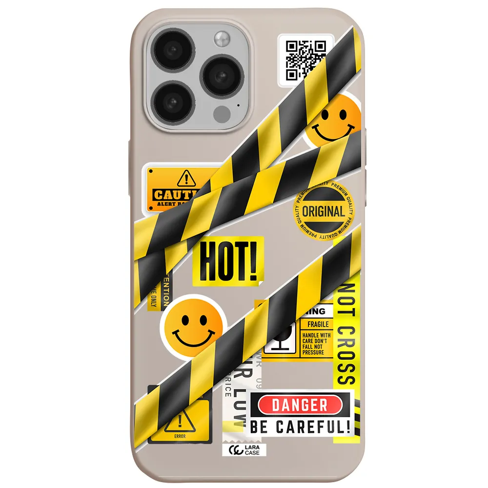 Be Careful Apple iPhone 13 Pro Silicone Stone Case