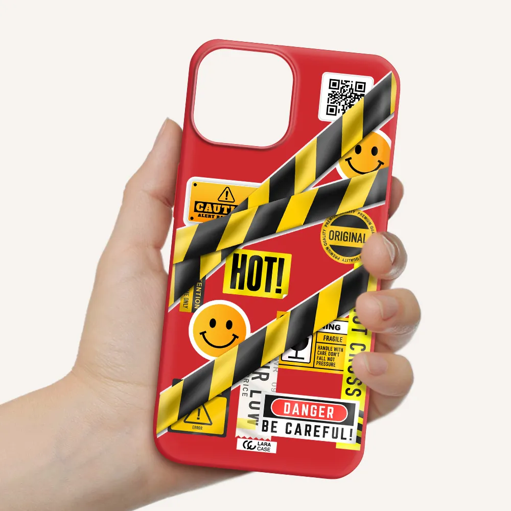 Be Careful Apple iPhone 13 Silicone Imperial Red Case