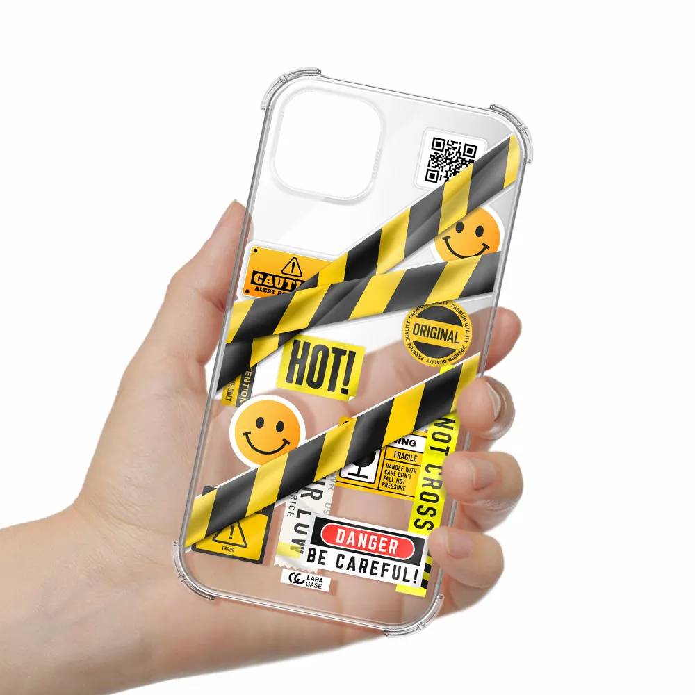 Be Careful Apple iPhone 14 Clear PC Case