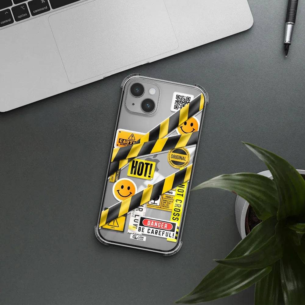 Be Careful Apple iPhone 14 Clear PC Case