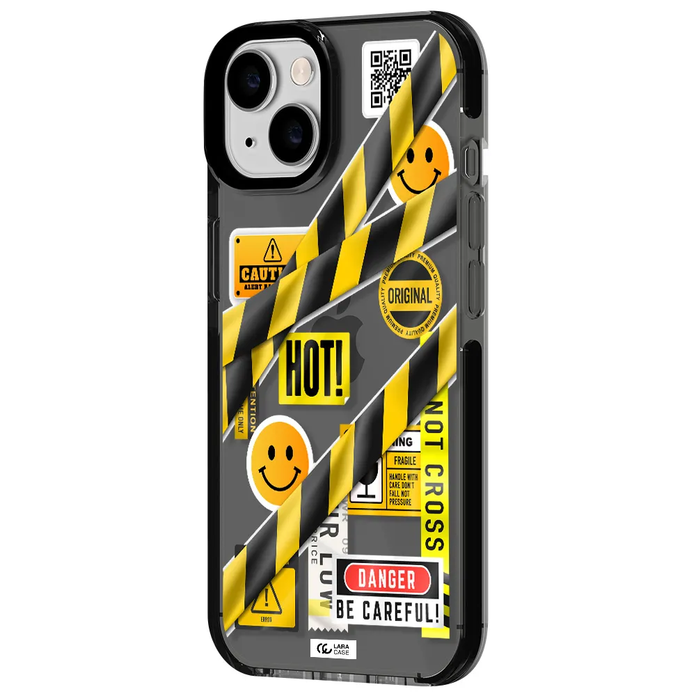 Be Careful Apple iPhone 14 impact Smoke Black Case