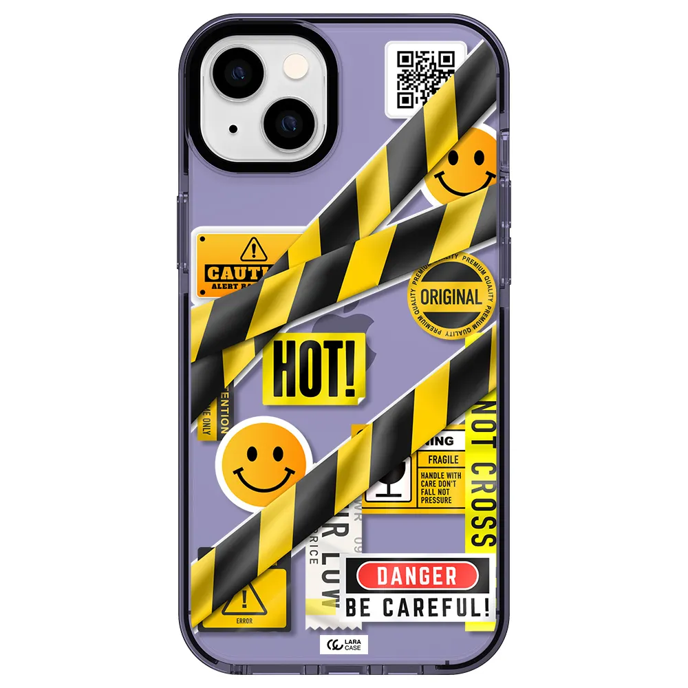 Be Careful Apple iPhone 14 plus impact Lilac Case