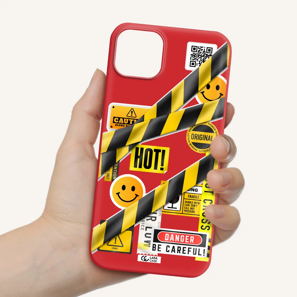 Be Careful Apple iPhone 14 plus Silicone Imperial Red Case