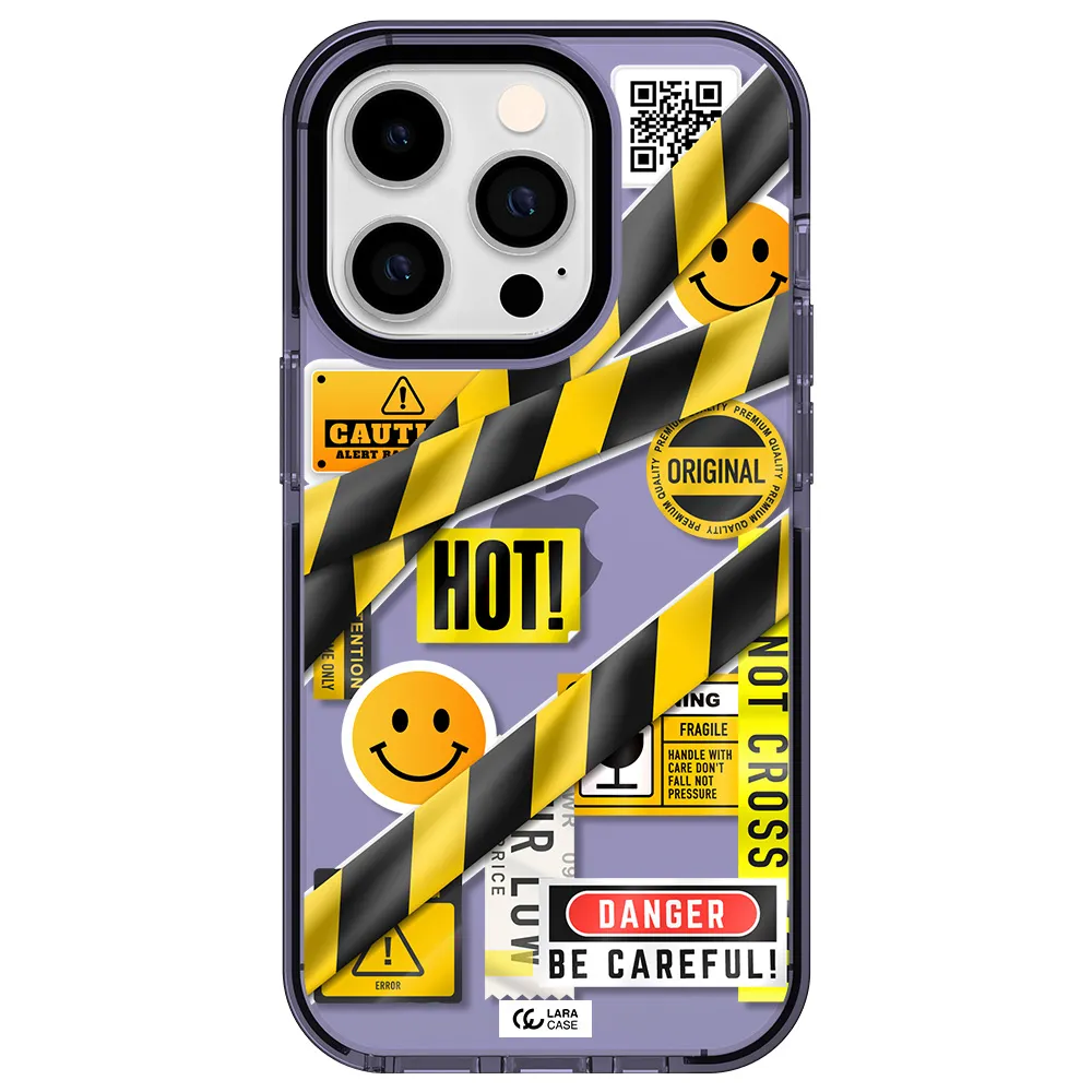 Be Careful Apple iPhone 14 pro impact Lilac Case