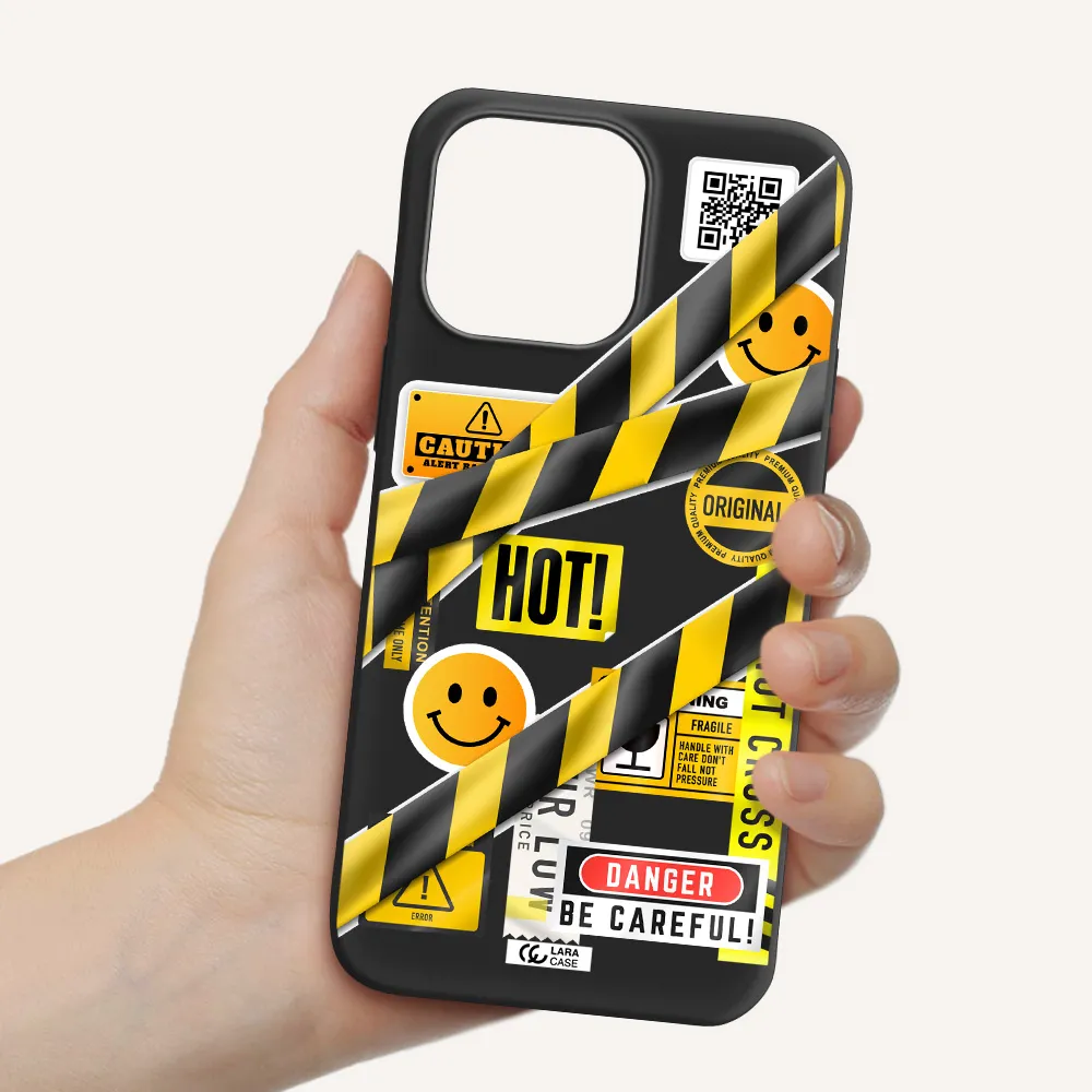 Be Careful Apple iPhone 14 pro Silicone black Case