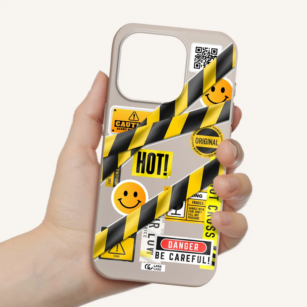 Be Careful Apple Iphone 15 Pro Silicone Stone Case